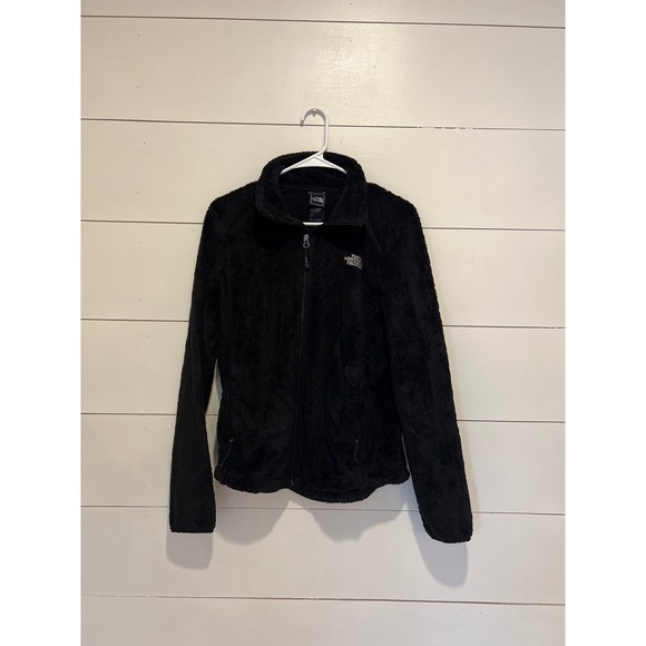 Women's The North Face Never Stop Exploring Fuzzy Zip-Up jacket‎ Black SZ M - Picture 1 of 6